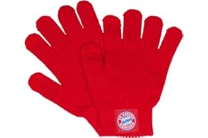 FC Bayern München Knitted Gloves with Touch Red