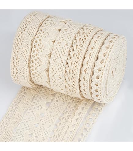 Passamaneria Merletto Bianco Pizzo Macramè Punta Fiore Alto 6 Cm