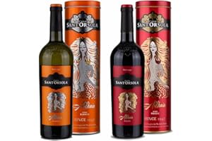 Sant'Orsola Althaia Gift Pack 1 Italian Red Wine + 1 Italian White Wine in recyclable tin box + 1 Colour Chalk - 2X750ml