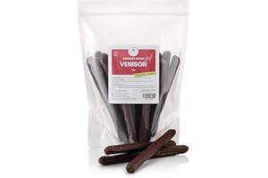 NATURAL TREATS BY PET TREATS WHOLESALE Natural Treats Chicken & Venison Gourmet Sticks for Dogs (1kg) Grain Free Airdried Healthy Dog Chew Treat