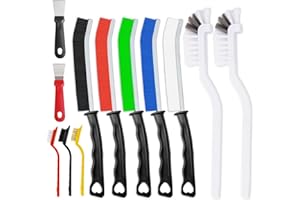 FANSTO Fugenreinigungsbürste mit Harten Borsten, 12PCS Multifunktionale Spaltreinigungsbürste Set, Reinigungsbürste Schmal, Eckenreinigungsbürste für den Hausgebrauch, Küche, Bad, Toilette, Fensterschiene