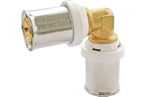 SOMATHERM FOR YOU, Coude à sertir pour tube multicouche Ø16 - Raccord coudé à 90° multiprofil U, H, TH - Installation facile, conforme norme NF 545, étanchéité sécurisée