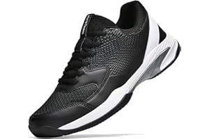 HaloTeam Tennis Shoes Mens Fashion Non Slip Running Trainers Lightweight Breathable Fitness Sport Sneakers for Badminton Squash Volleyball 5 UK-11 UK