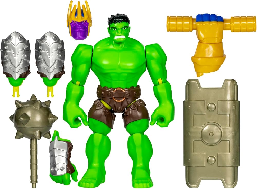 AVENGERS MixMashers Marvel Hulk kişiselleştirilebilir Deluxe Mix and Match aksiyon figürü ve aksesuarları