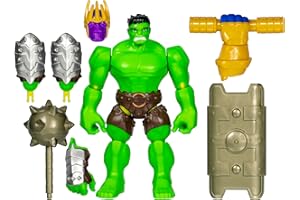 AVENGERS MixMashers Marvel, Figurine Personnalisable Hulk Deluxe à mélanger et Combiner avec Accessoires