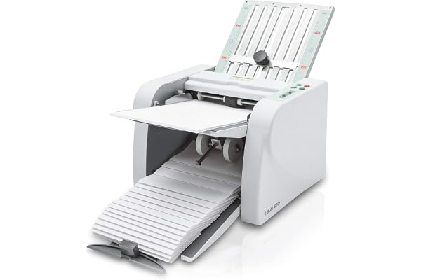 Ideal Plieuse de Bureau Professionnelle 8306 (Quatre Types de Pliage, 60 à 115 g/m², 115 Feuilles/Minute) Gris