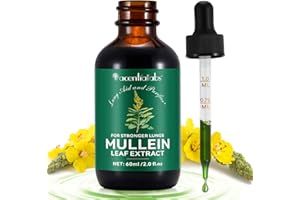 ZYRANOVAE Mullein Leaf Liquid Drops 60ml,Premium Mullein Leaf Extract,Alcohol Free,Vegan,Health Immune Support,Fast Absorption 60 ml