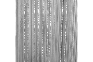 SANJIANKE-FS Dew Drop Chain Bead Curtain String Door Room Divider Fly Bug Screen Tassel String Line Door Curtains Window Room Divider Decorative Tulle Curtains For Room String Bead Curtain (Black)