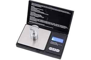 MAFITI Balance de poche numérique 500 g/0,01 g avec fonction tare 7 unités et écran LCD, balance numérique extrêmement précise pour comprimés, bijoux, pièces de monnaie