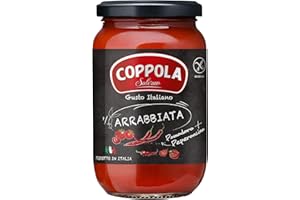 COPPOLA SALERNO Sauce Arrabbiata Coppola- sans sucre ajouté 350g (Pack de 6)