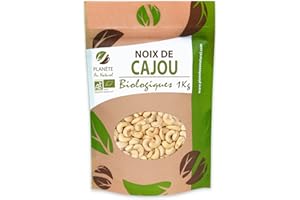 Noix de Cajou Bio 1 kg - Décortiquées - Non Salées - Non Grillées