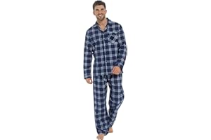 INSIGNIA Mens Reactive Dye Flannel Pyjamas 100% Cotton