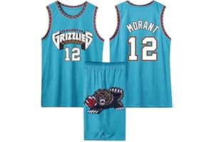 YIWAWQIAN Camiseta de Baloncesto Niño, Equipación Baloncesto Niño Completa,Cómodo y Transpirable Trajes de Baloncesto para Niños, Pantalones Cortos de Baloncesto para Niños/Adultos