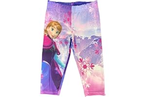 DISNEY STORE DISNEY Frozen Legging Pantalone Ufficiale Elsa Bambina da 3 a 8 Anni 1052