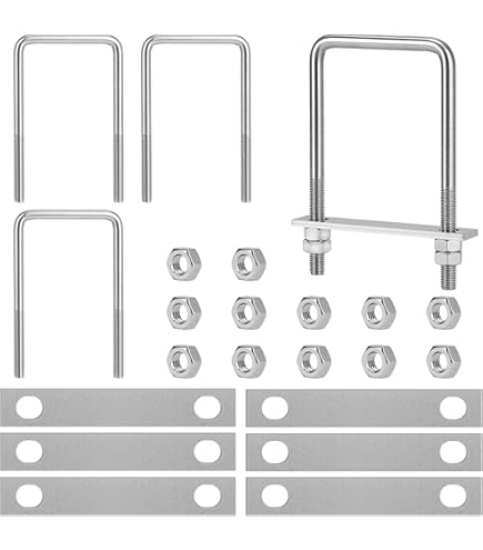 2 X Bullone A U M10 Con Piastra Di Serraggio E Dadi Zincato SUPROD, 16,90 - Foto 8