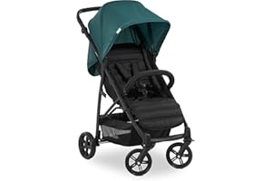 hauck Rapid 4, Petrolio - Passeggino dalla Nascita fino a 22 kg, Ruote Antiforatura di Plastica, Poggiapiedi e Schienale Regolabili, Cesto Portaoggetti, Chiusura Facile, Pieghevole