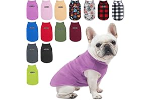 BEAUTYZOO Dog Fleece Vest, Jumper, Winter Jacket for Small and Medium Dogs, with D-Ring for Leash, Cold Weather Coat, Hoodie, for XS/S/M Dogs, Male or Female