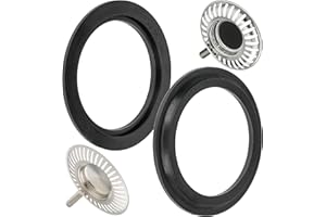 Ersatz Siebkorb Dichtung, 2 Stück, kompatibel mit FRANKE 133.0024.173, für 3,5" Abflussgarnituren mit Siebkörbchen Art. Nr. 900769020, 133.0005.684, 900769021, 133.0005.685, Dichtungsring Spüle