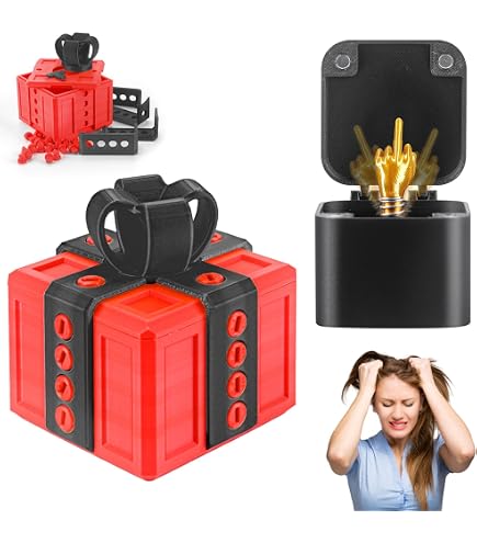 Scatola Regalo Sfiga Con Dito Medio A Sorpresa, Confezione Fastidiosa Con 20 Viti E Rompicapo