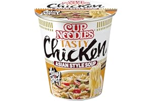 Nissin Cup Noodles – Pâtes saveur de poulet et légumes saveur de poulet instantanée Soup Style Soup Style (1 x 63 g)