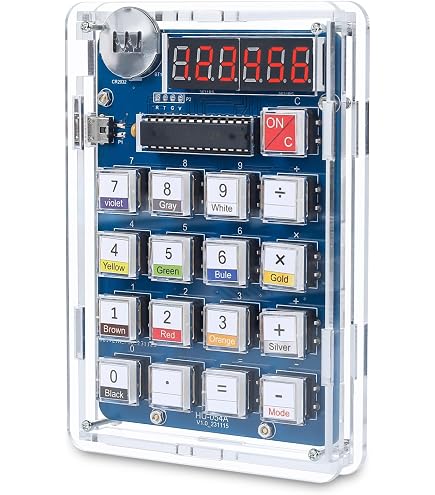 Produktbild von 6-stelliges Digitaluhr-Löt-Trainingsset – Perfekt Für MINT-Projekte & Labore (Bausatz Zum Selberlöten)