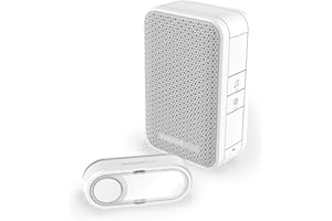 Honeywell Home DC311S Serie 3, Campanello Portatile senza Fili con Pulsante, Bianco