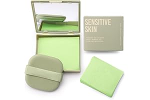 Erinde 200 Fogli Salviette Opacizzanti Viso, Blotting Paper Viso, Salviette Assorbi Sebo con Specchio e Puff, Senza Profumo e Olio, Opacizzante per Pelle Grassa, Facile da portare ovunque