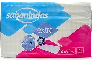 INDASEC Indas - Sabanindas 60x90 20 Un Maxi, Blanco