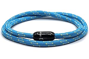 KAROO EARTH JEWELLERY Rope Bracelet | Unisex Braided Paracord Nautical Double Wrap Bracelet with strong Magnetic Clasp | Waterproof surfer bracelet