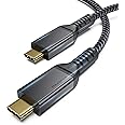 Maxonar Thunderbolt 3 Cable 2 m, TB3 40Gbps USB 4 Cable Supports 1x 5K 60Hz or Double 4K 60Hz Monitor,Compatible with i-Phone 15 Pro/Max,Mac Studio,Studio Display,External SSD,eGpu,Hub,M1 M2 Mac Book