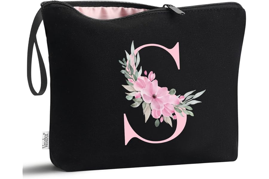 Vavabox A-Z Personalized Initial Makeup Bag