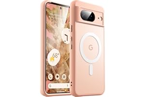 ‎JETECH JETech Etui Magnetyczne do Google Pixel 8 6,2 Cala 2023, Kompatybilne z MagSafe, Półprzezroczysty Matowe Tył Odporny na Wstrząsy Osłona Telefonu (Rose)