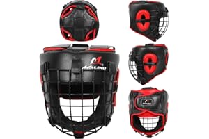 Malino Casque de protection intégral pour Muay Thai, Kick Boxing, MMA, Arts martiaux