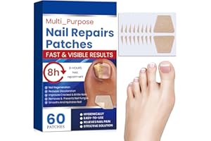 VEROA 60Pcs Fungal Nail Treatment Patches - Toenail Fungus Extra Strong Repair Natural Toe Nail Fungal Treatment Patches - 8 Hours Nail Repair Restores Health
