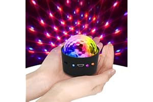 YIKANWEN YTKANWEN - Mini boule disco - Veilleuse LED - Commande par la musique - Veilleuse pour enfants - Fête d'anniversaire