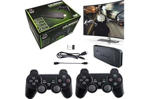 SIHMAI Consola juegos retro Mini Arcade Consola juegos para dos personas Más 20000 juegos incorporados,salida HDMI M8 128G 4K, controladores juegos inalámbricos 2.4G,máquina videojuegos(64g/10000+games)