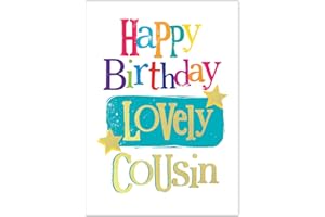 DANILO PROMOTIONS LTD Danilo Promotions Limited Cousin, Card For Cousin, Best Wishes For A Wonderful Cousin,Multi,7x6 inch