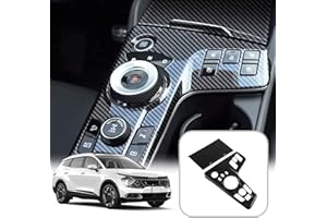 ‎SXCY SXCY Kia Sportage NQ5 2023 2022 Mittelkonsole Dekoration Rahmen Abdeckung Trim, Auto Innenraum Aufkleber ABS Kunststoff Kratzfest Kohlefaser Stil, Sportage 2022 Zubehör (Mittelkonsole)