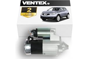 VENTEX® Starter Motor VSM8210 Compatible with Renault Clio Megane 1.5 dCi Diesel Kadjar 2003-2024 Nissan Qashqai Juke Note 1.5 dCi 2007-2013