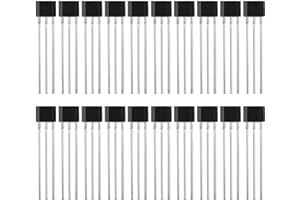 Be In Your Mind 20 Piezas A3144/OH3144/44E/AH3144E TO-92UA Sensores de Interruptor de Efecto Hall Lineal 3 Terminales para Aplicaciones Industriales Automotrices