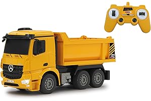 JAMARA 405108 – wywrotka Mercedes Arocs 1:26 2,4 G – wgłębienie uchylne w górę/w dół, światło z przodu, profilowane gumowe opony