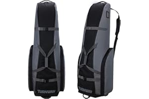 LEHAK TurnWay Padded Foldable Golf Travel Covers/Club Bag/Carry Bag/Case Cart Bag with Wheels, 1800D Polyester, Waterproof, Soft-Sided Spacial Size for Golf Gear Transportation