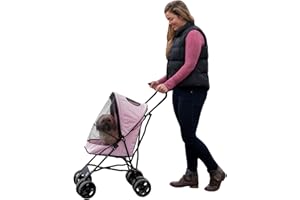 Pet Gear Travel Lite Passeggino per cani e gatti fino a 6,8 kg, rosa