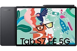 ‎SAMSUNG Samsung Galaxy Tab S7 FE, 12,4 Zoll, 64 GB interner Speicher, 4 GB RAM, 5G, Android Tablet inklusive S pen, Mystic Black