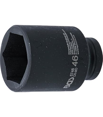 KS Tools 515.1365 3/4 Zoll Sechskant-Kraft-Stecknuss, Kurz, 65 Mm, Für Schwere Maschinenarbeiten