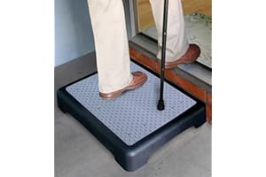 IdeaWorks SM New Outdoor Step Weather Resistant Platform Rubber Mat Indoor Safety Stool Non Slip