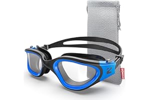 ZIONOR Occhiali da nuoto ottici, G1MS a prova di perdite e anti-appannamento, in vetro correttivo professionale, con intensità visiva/diottria, protezione UV per uomo e donna (diottrie da -2,0 a -7,0)