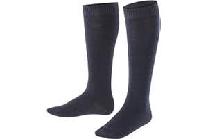FALKE unisex bambini Comfort Wool calzini lunghi traspiranti termoregolanti antiodore lana vergine filo funzionale al ginocchio spessi caldi rinforzati morbidi per vita quotidiana scuola 1 paio