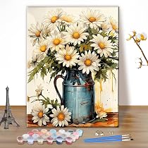 MEIYUDA Dipingere Con I Numeri Adulti - Kit Yin Yang Con Telaio 30x40cm, Colori Acrilici E Pennelli - Fai Da Te