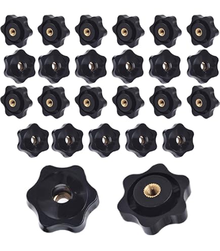 AIMEKE 20 Stück Sterngriffmutter M8 × 32mm Rändelmutter